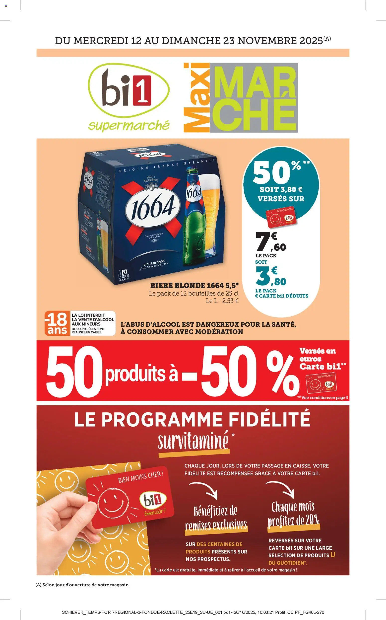 {H1} | Page: 1 | Produits: Biere blonde 1664, Bière blonde, Bière