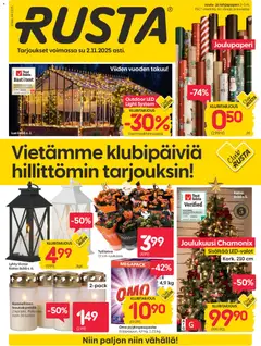 Rusta-mainoslehti voimassa 27.10.2025 alkaen