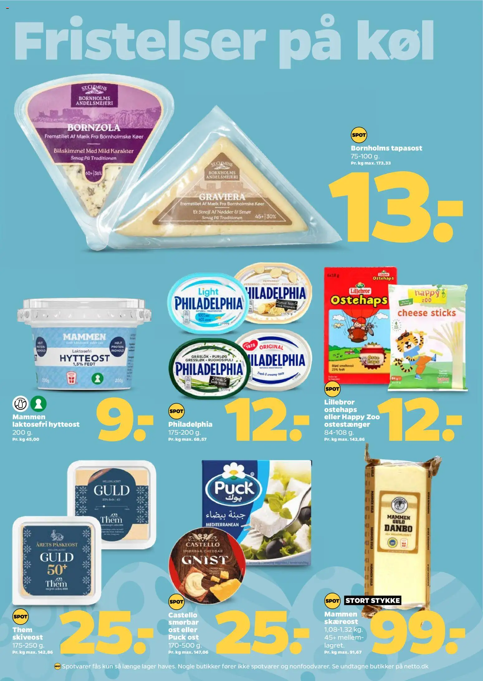 Netto tilbudsavis – gyldig fra 28.03.2026 | Side: 15 | Produkter: Cheddar, Hytteost, Skiveost, Ostehaps