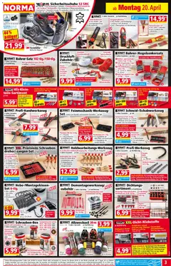 Norma Prospekt ab 20.04.2026 gültig | Seite: 3 | Produkte: Batterien, Box, Ladekabel, Pinzette