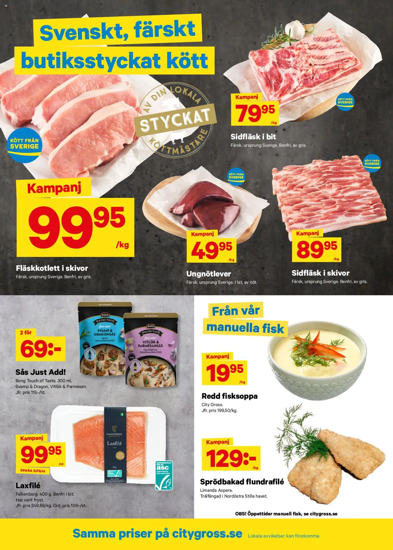 City Gross reklamblad aktuell från 05.01.2026 | Sida: 2 | Produkter: Parmesansås, Svamp, Vitlök