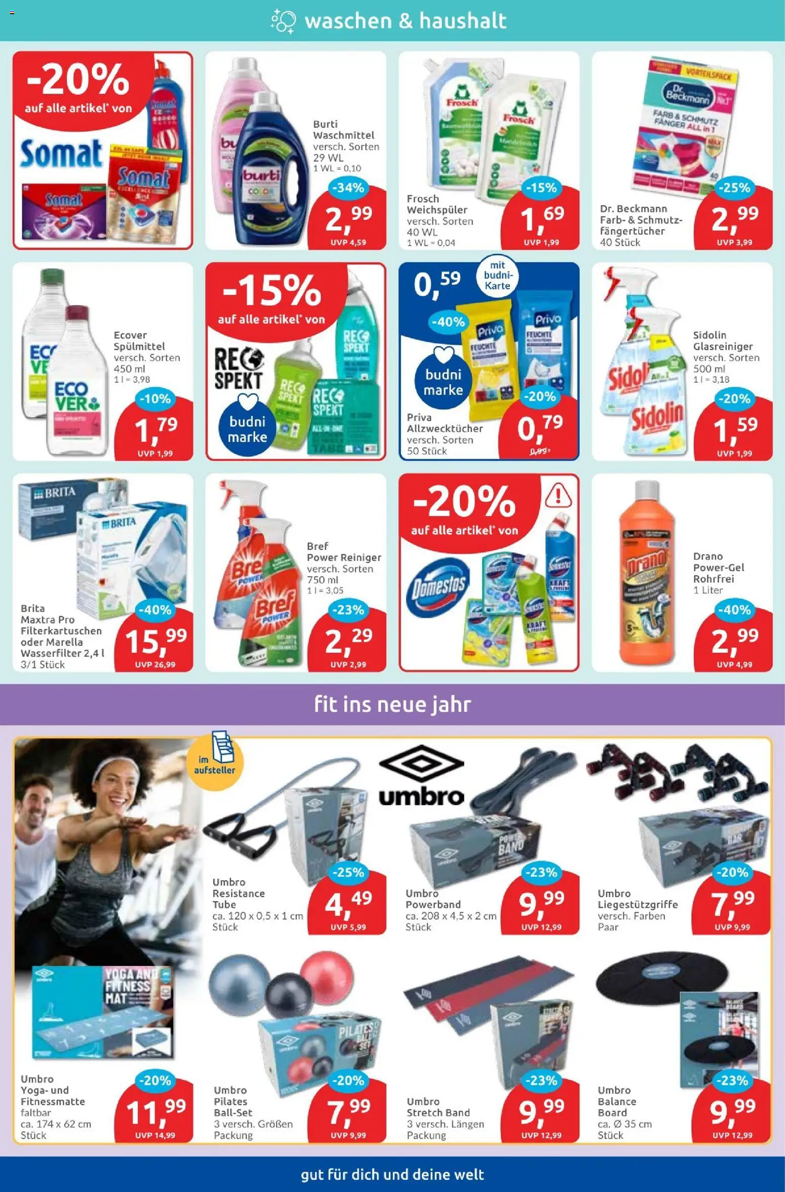 Budni Prospekt – gültig ab 06.01.2026 | Seite: 4 | Produkte: Weichspüler, Waschmittel