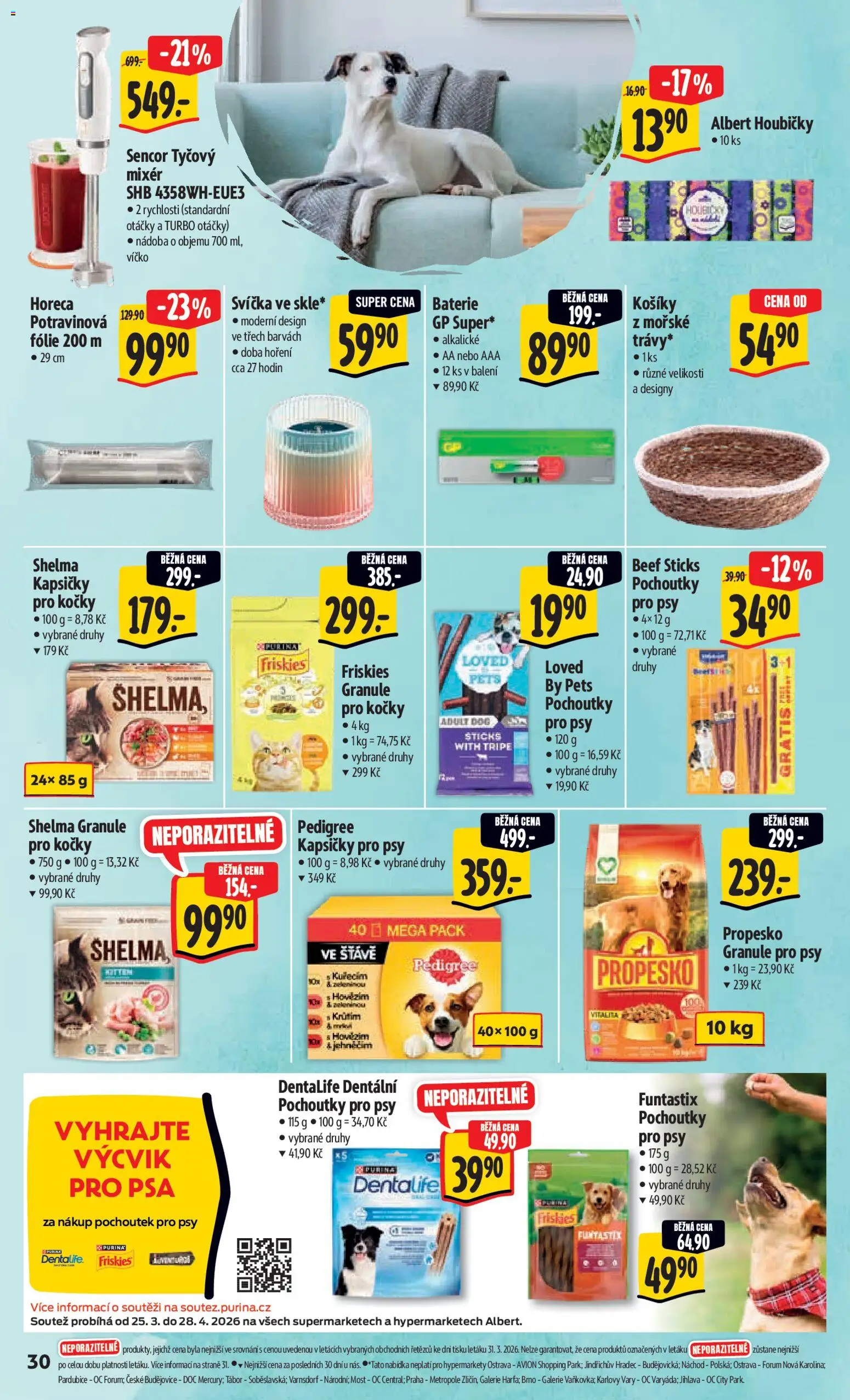 Albert leták - Hypermarket od 07.04.2026 | Strana: 40 | Produkty: Granule pro psy, Granule, Pedigree, Propesko granule