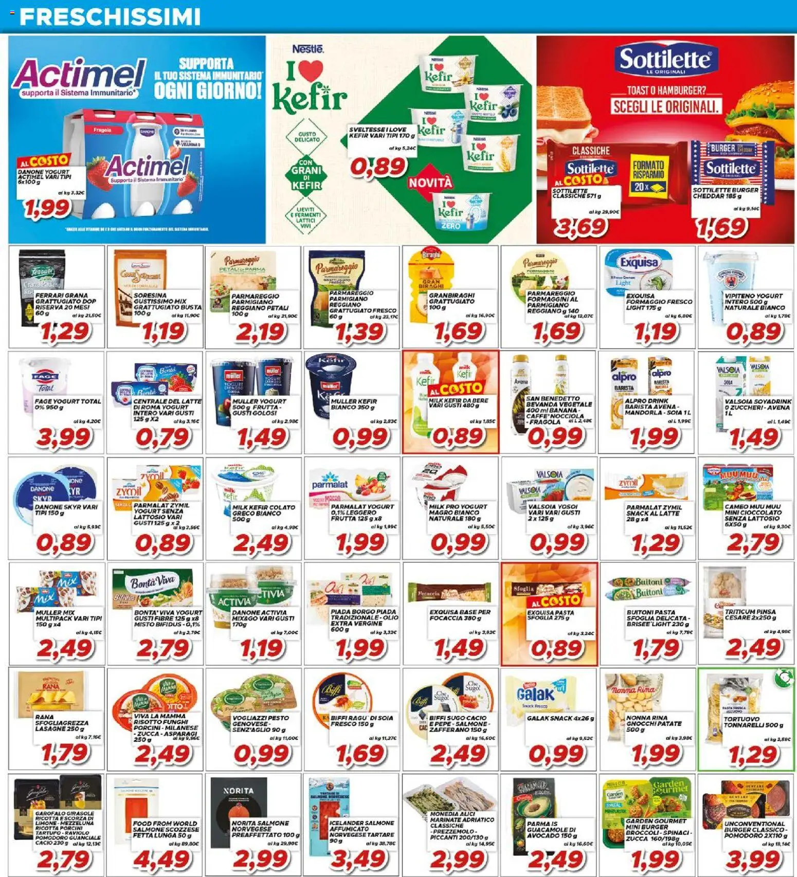 Volantino Ma Supermercati del 17.04.2026 | Pagina: 8 | Prodotti: Focaccia, Spinaci, Ricotta, Parmigiano reggiano