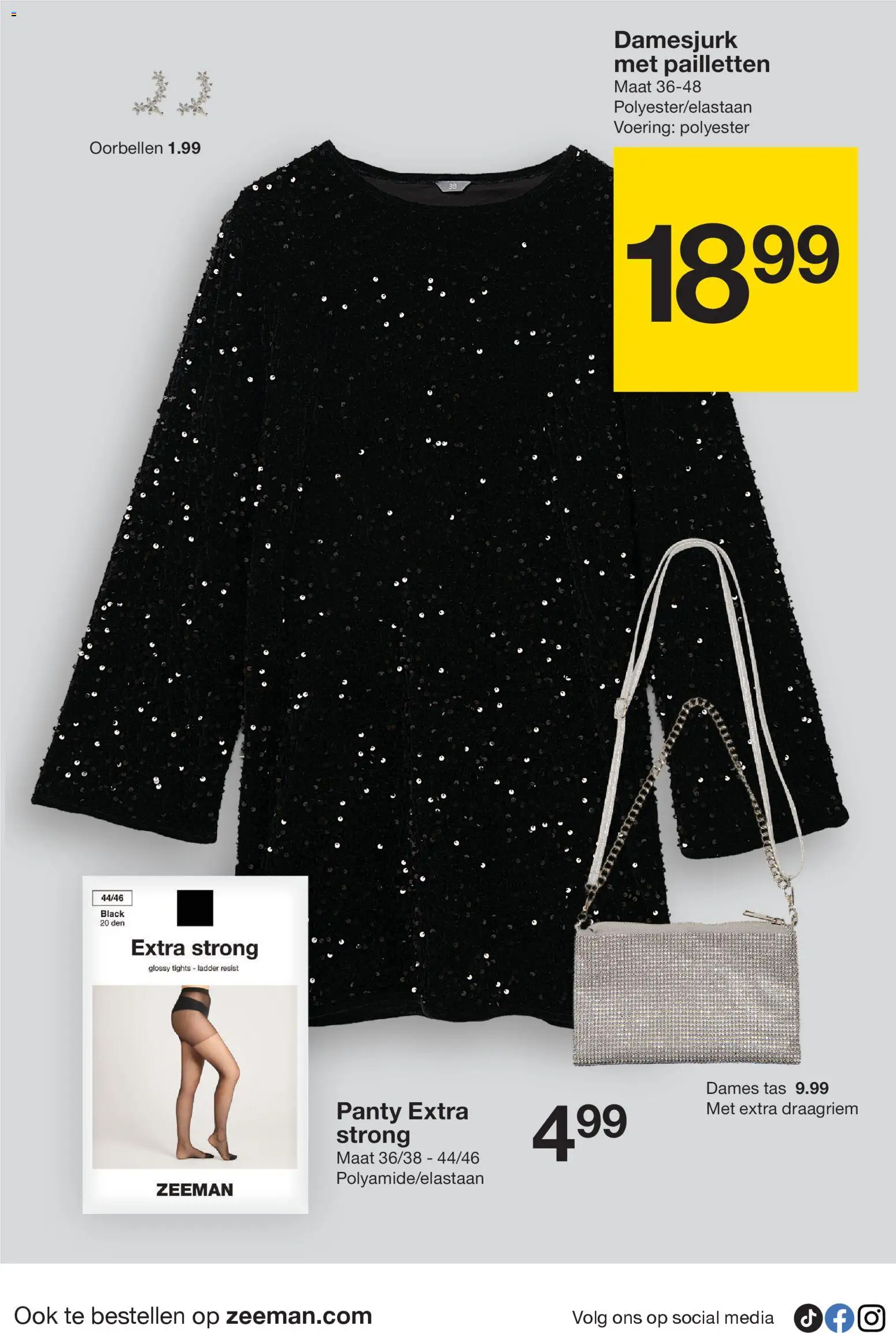 {H1} | Pagina: 14 | Producten: Oorbellen, Ladder, Tas, Panty