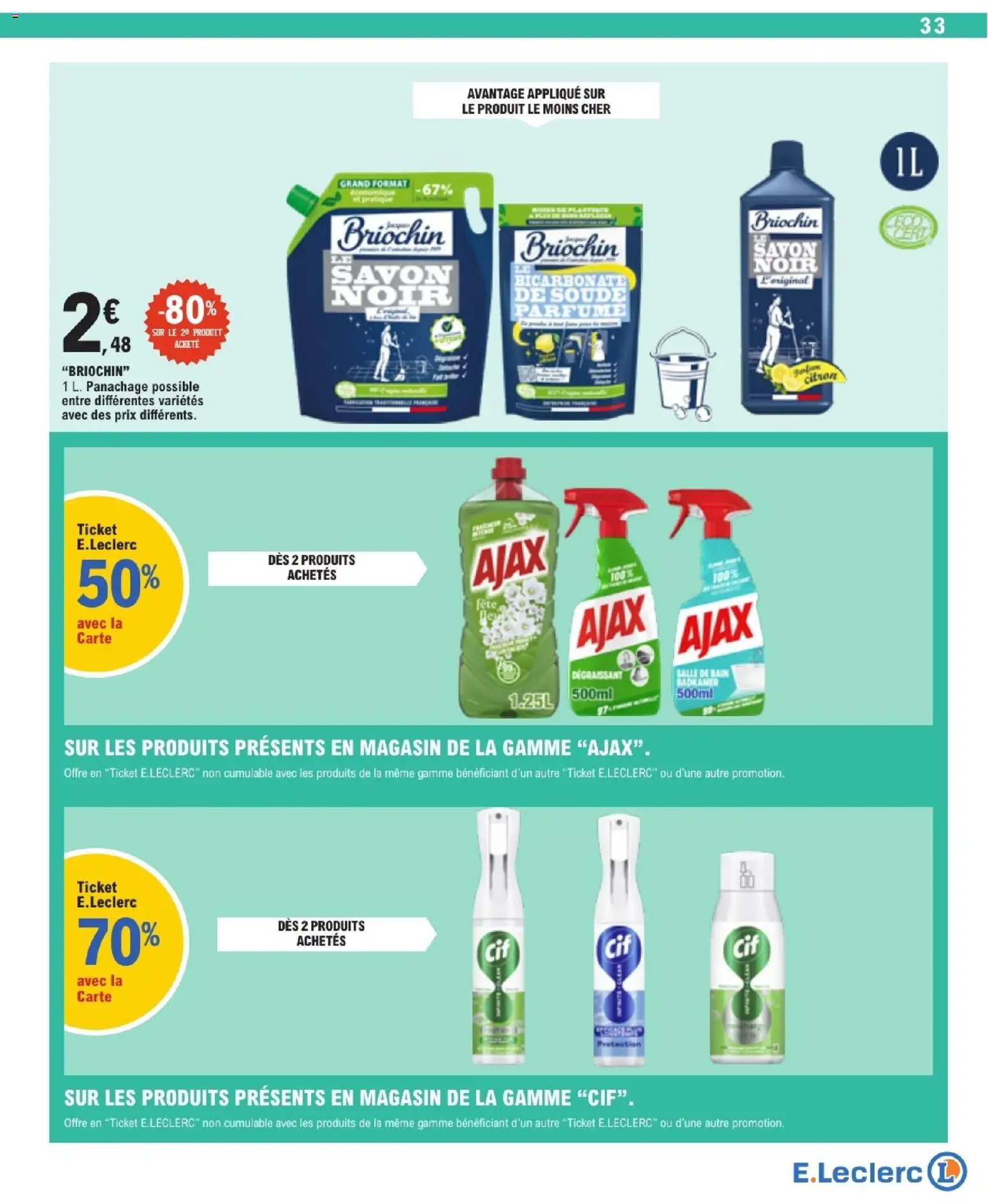 {H1} | Page: 33 | Produits: Citron, Savon, Bicarbonate de soude