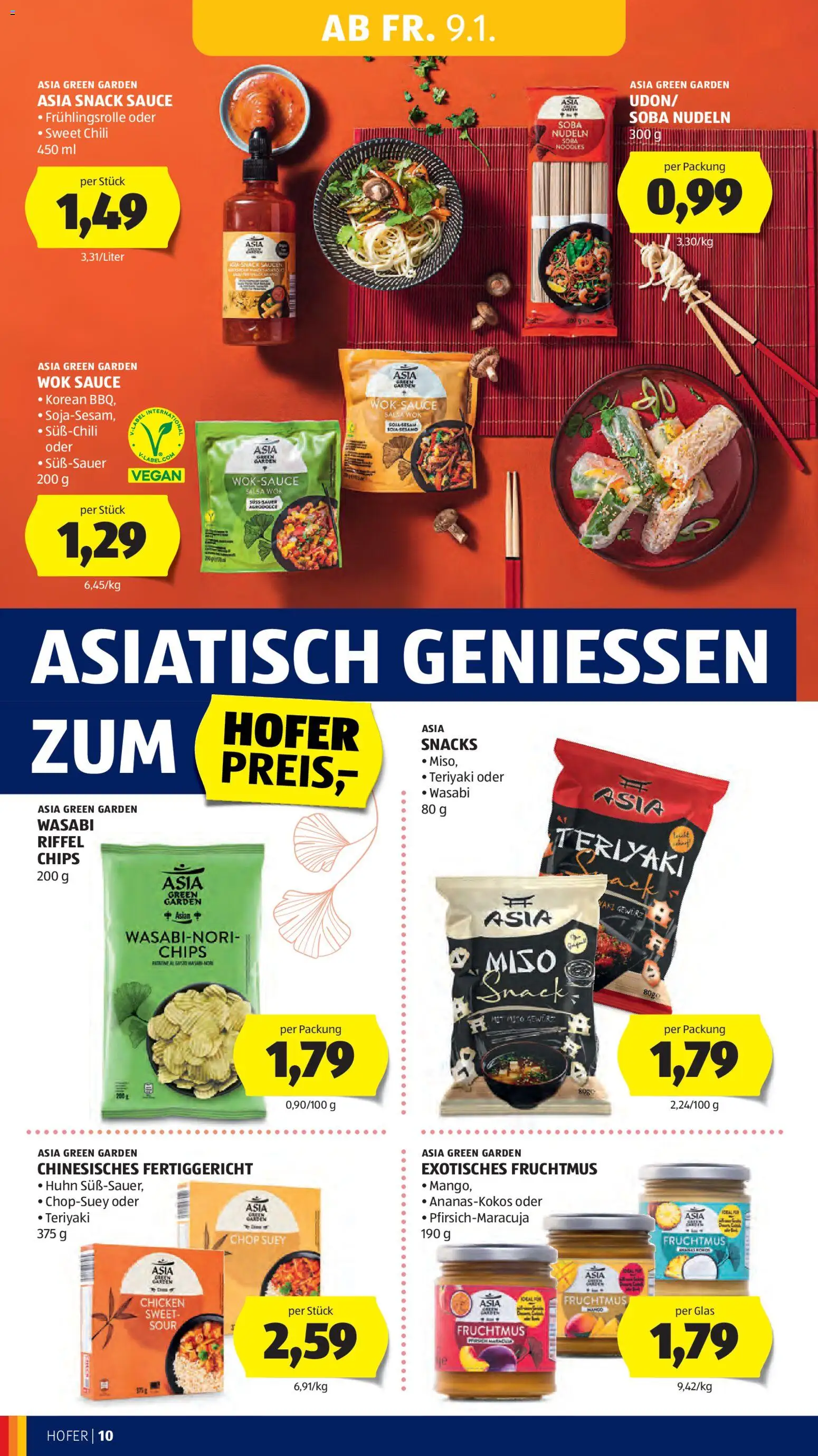Hofer Flugblatt gültig ab 09.01.2026 | Seite: 12 | Produkte: Chips, Chili, Nudeln