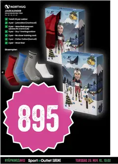 Forhåndsvisning av Sport Outlet kundeavis gyldig fra 20.11.2025 | Side: 42 | Produkter: Sokker, Ланцюг, Poitrine de dinde