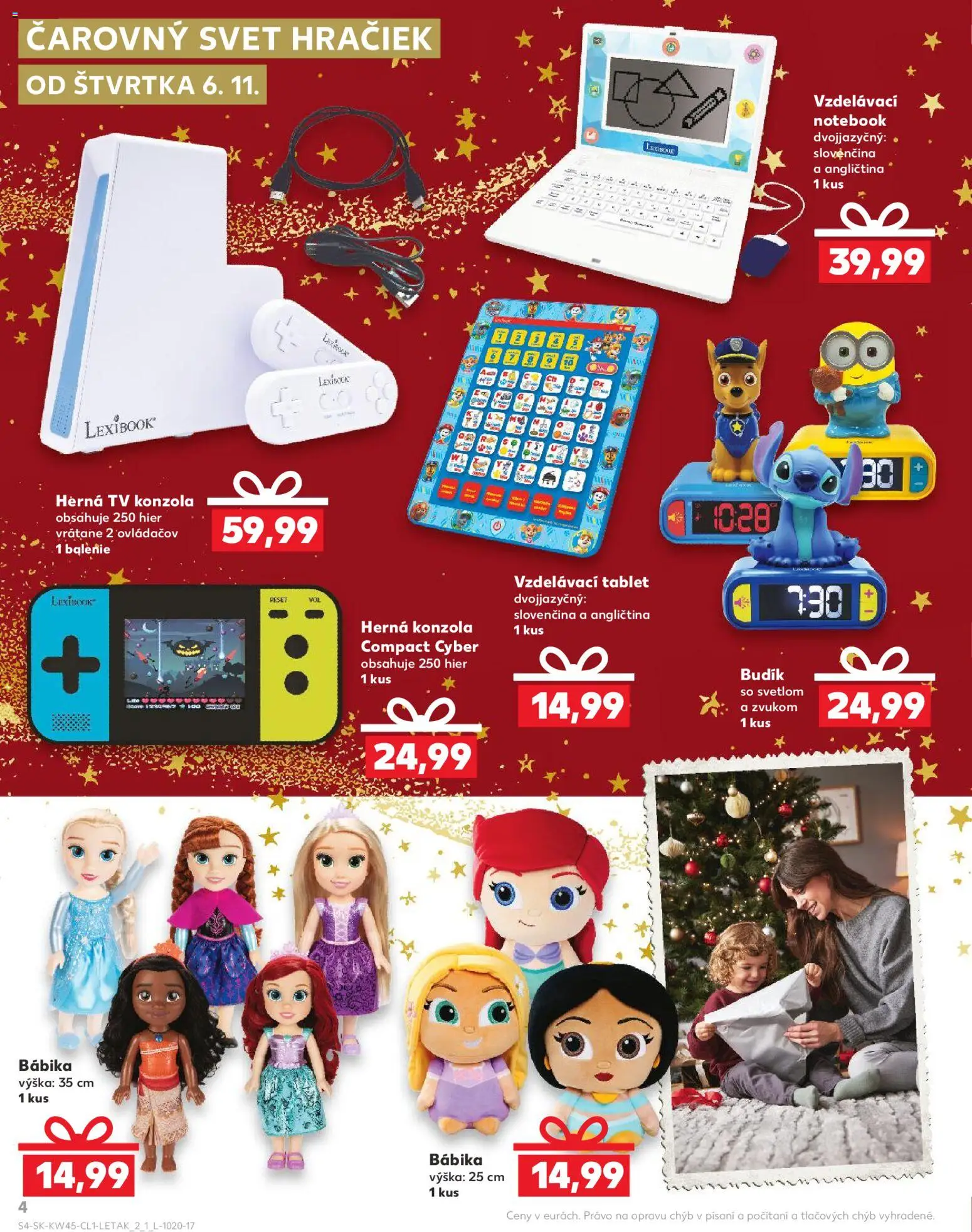 Kaufland SK akciós ujság - amely érvényes a következő dátumtól: 06.11.2025 | Oldal: 4 | Termékek: Tablet, TV, Só