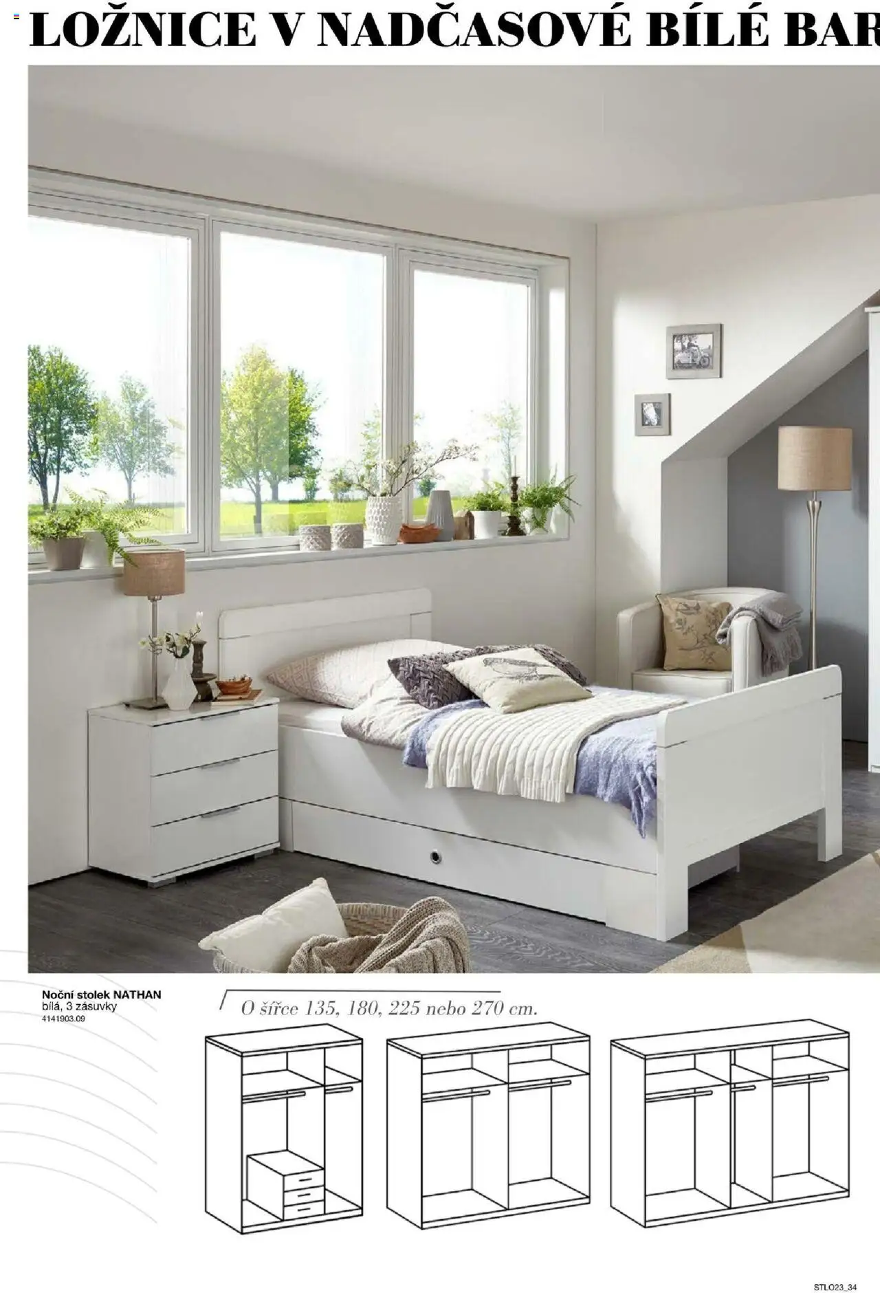 Sconto nábytek katalog - Ložnice od 01.01.2025 | Strana: 34 | Produkty: Noční stolek, Stolek