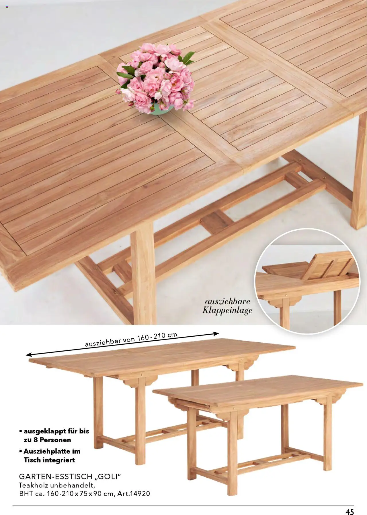 Rahaus Prospekt Gartenmöbel – gültig ab 07.04.2025 | Seite: 45 | Produkte: Tisch