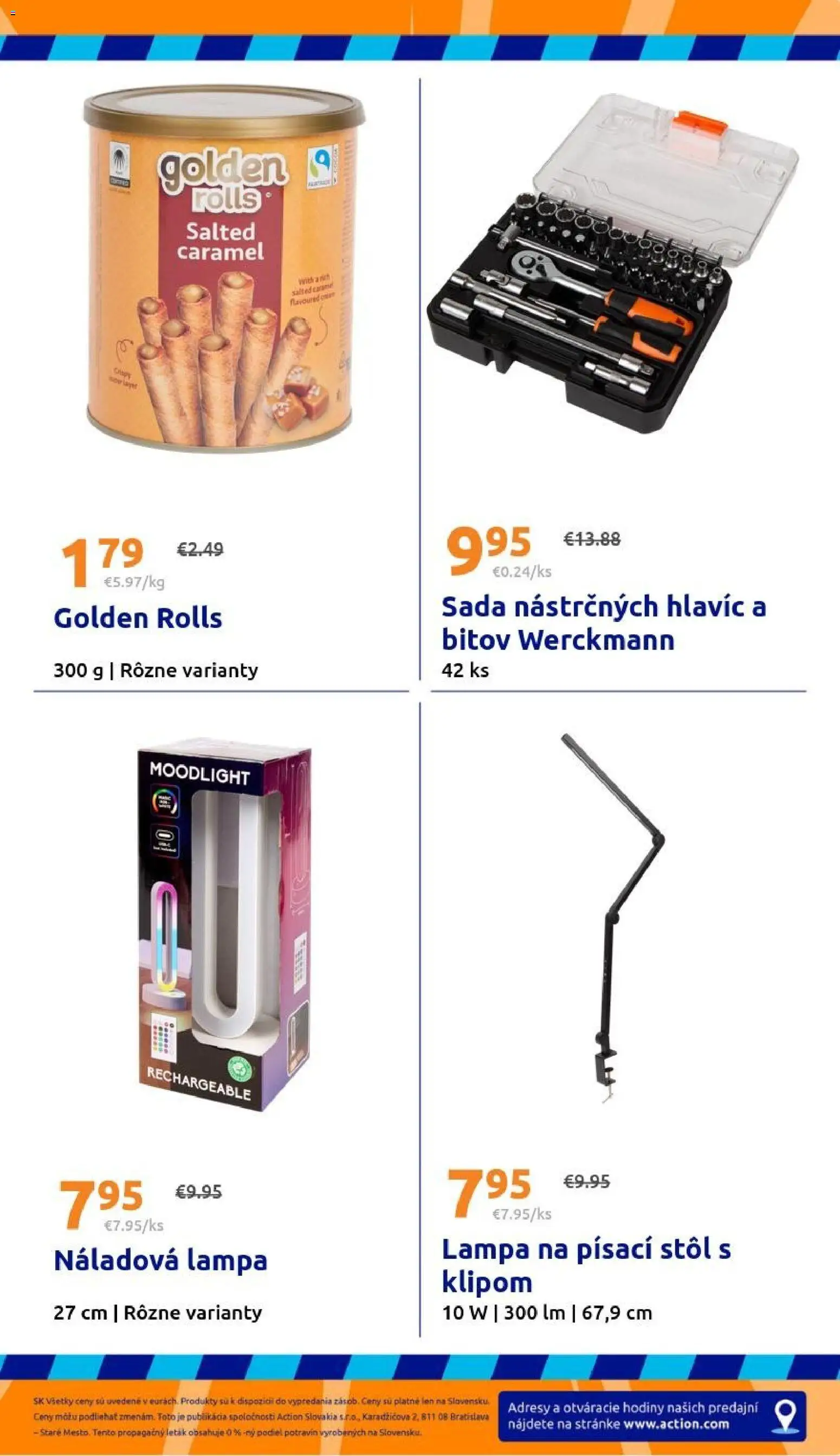 Nové Action akcie – leták je platný od 29.04.2026 | Strana: 29 | Produkty: Lampa, Stôl, Hodiny, Písací stôl