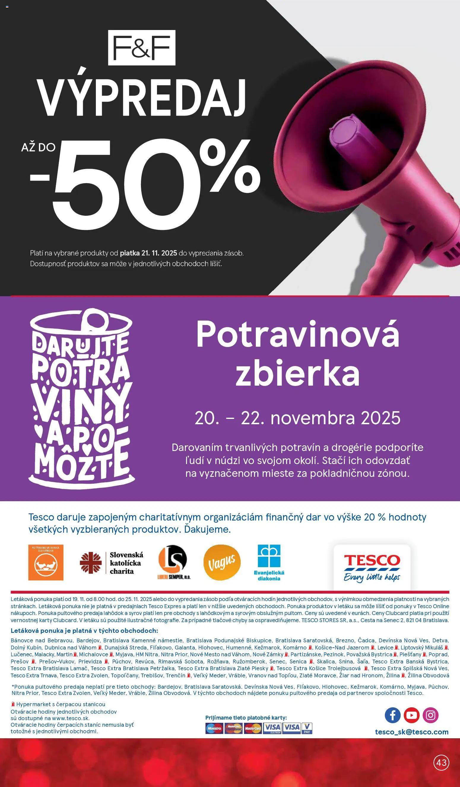 Nové Tesco akcie – leták je platný od 19.11.2025 | Strana: 43 | Produkty: Hodiny