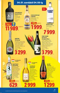 GOLD-ADVOCAAT Tojáslikőr, Alkoholtartalom: 14%, +50 Ft betétdíj, 0,7l; 1 l = 2856 Ft - amely érvényes a következő dátumtól: 01.04.2026 | Oldal: 17