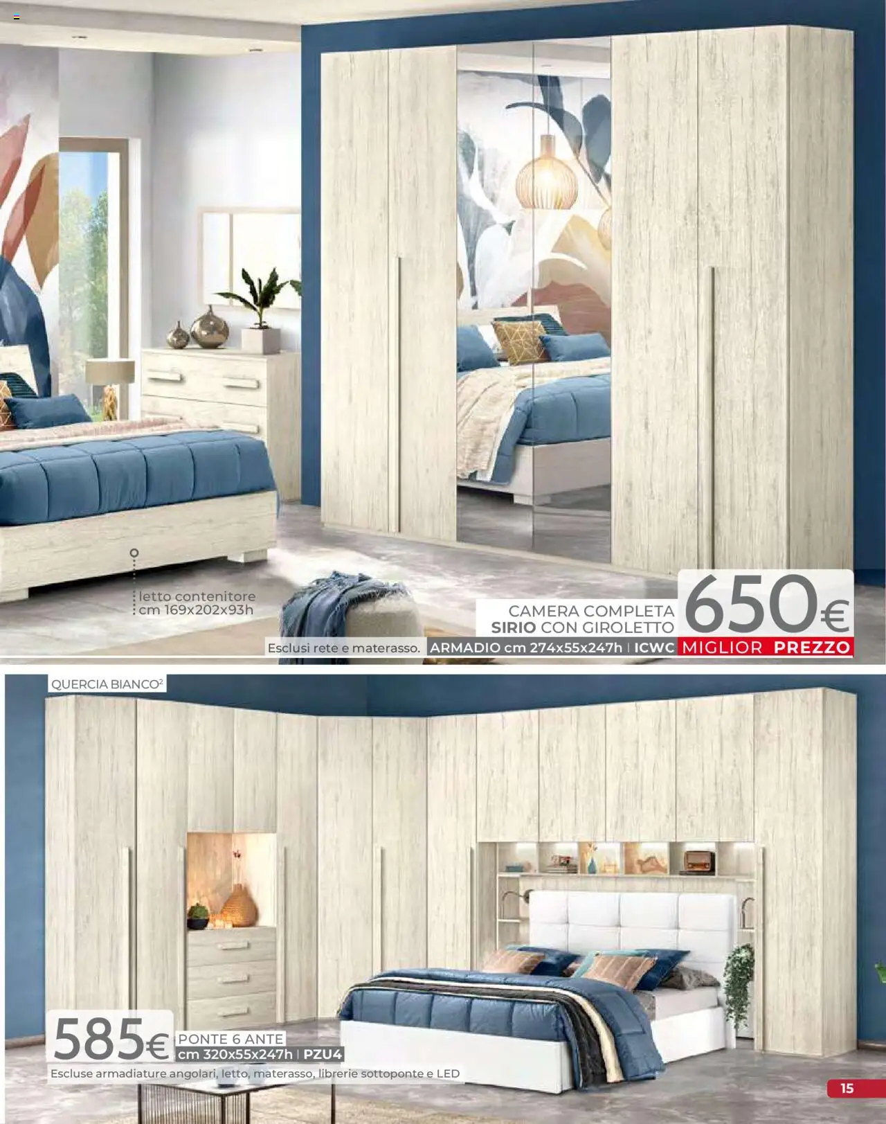 Volantino Mondo Convenienza del 09.09.2025 | Pagina: 17 | Prodotti: Letto contenitore, Contenitore, Letto, Armadio