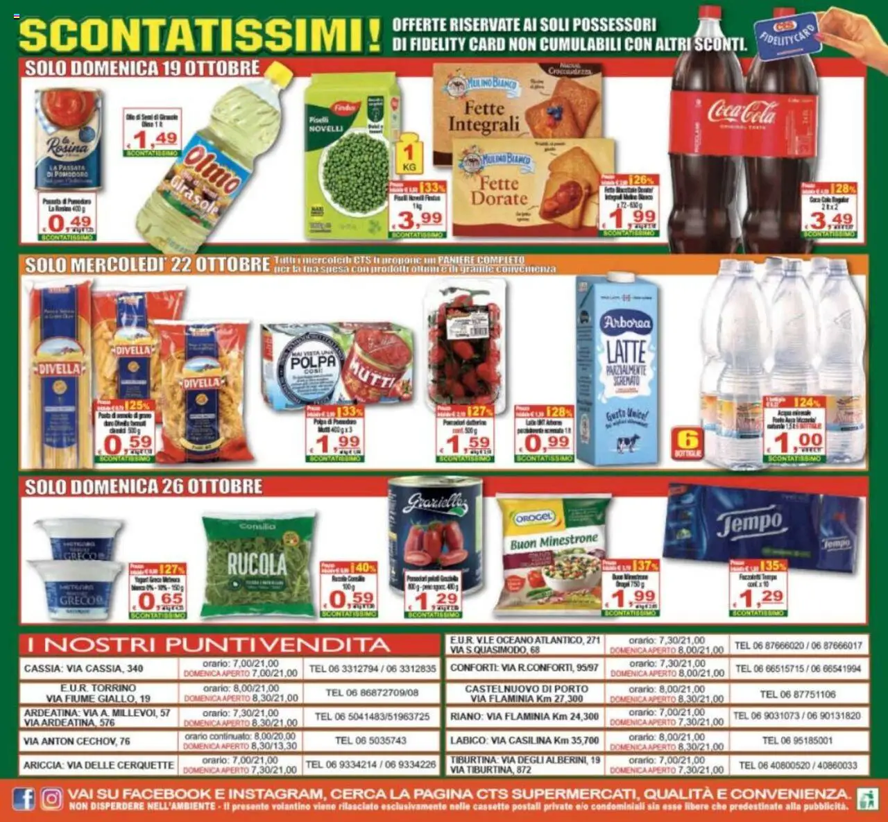 Volantino CTS del 17.10.2025 | Pagina: 24 | Prodotti: Minestrone, Pomodoro, Passata di pomodoro, Coca Cola