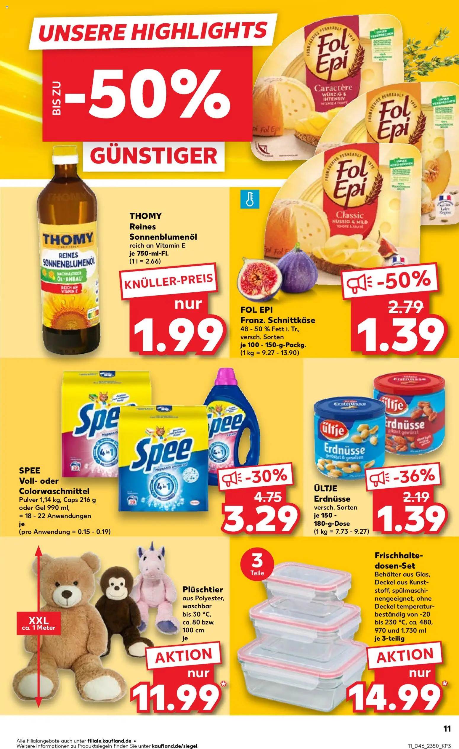 Kaufland prospekt Völklingen	 – gültig ab 13.11.2025 | Seite: 11 | Produkte: Ultje erdnusse, Erdnüsse, Sonnenblumenol, Spee