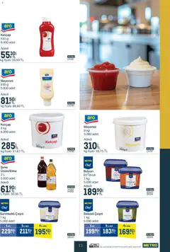 11.02.2026 tarihinden itibaren geçerli olan Metro kataloğu önizlemesi | Sayfa: 13 | Ürünler: Sirke, Ketçap, Mayonez