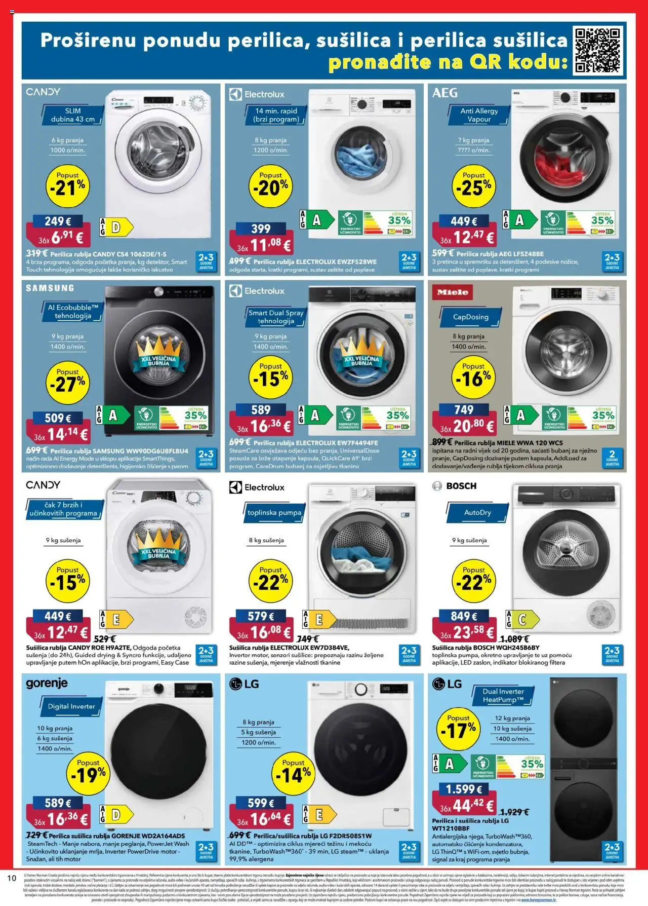 Harvey Norman katalog | vrijedi od 18.09.2025 | Stranica: 10 | Proizvodi: Perilica rublja, Čaše, Sušilica