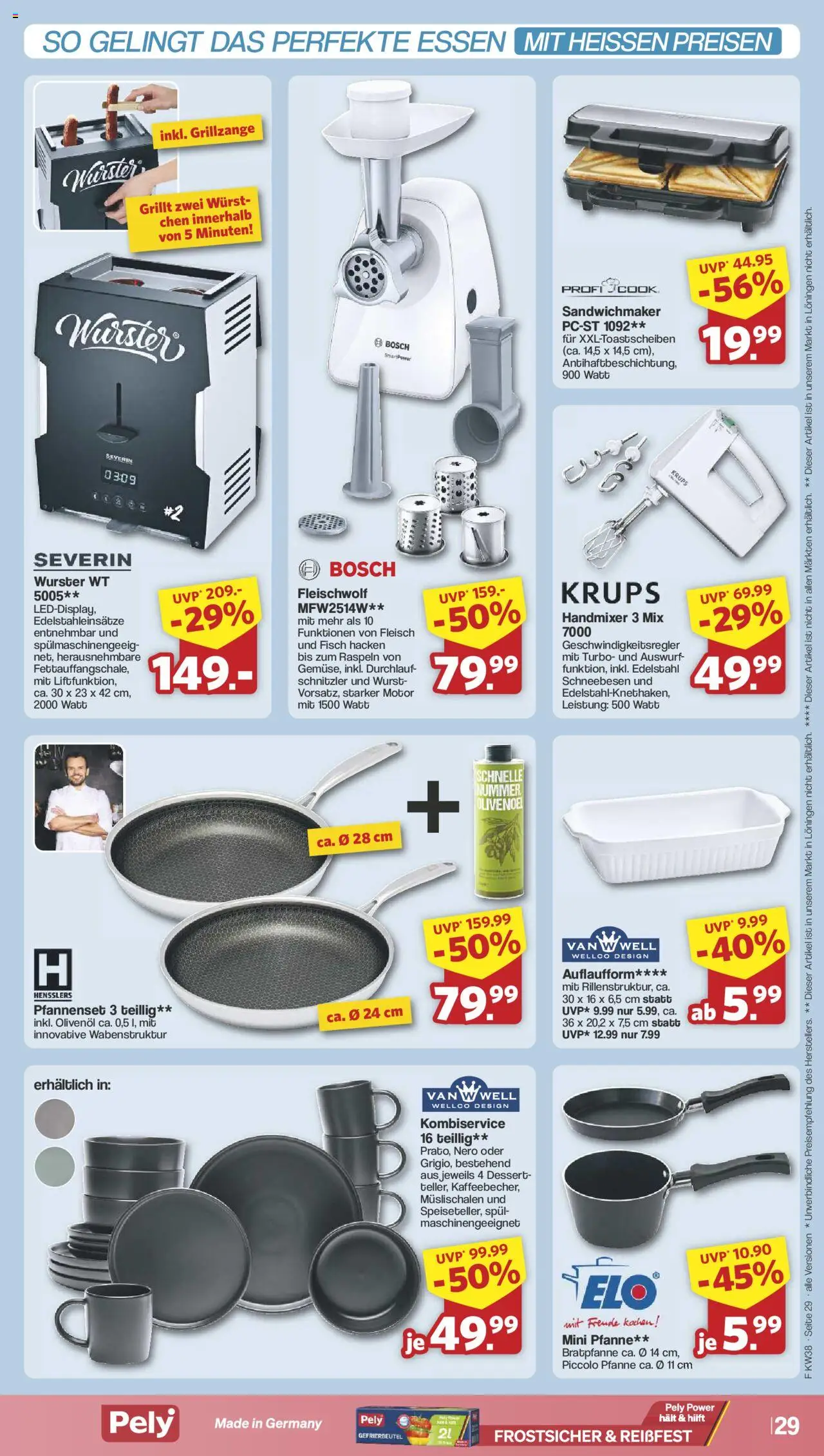 Famila Nordwest Prospekt 	 – gültig ab 15.09.2025 | Seite: 32 | Produkte: Bosch, Olivenol, Handmixer, Wurst