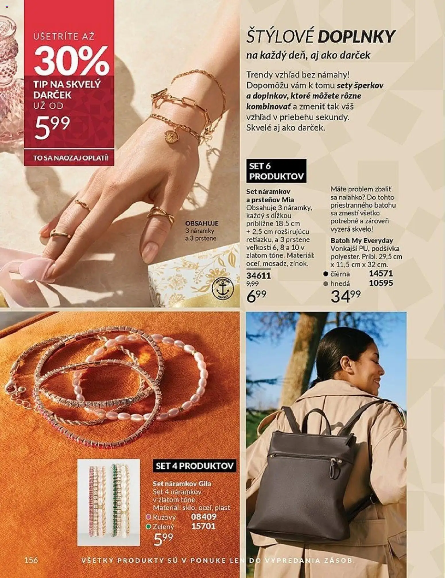 Nové Avon akcie – leták je platný od 01.12.2025 | Strana: 156 | Produkty: Batoh