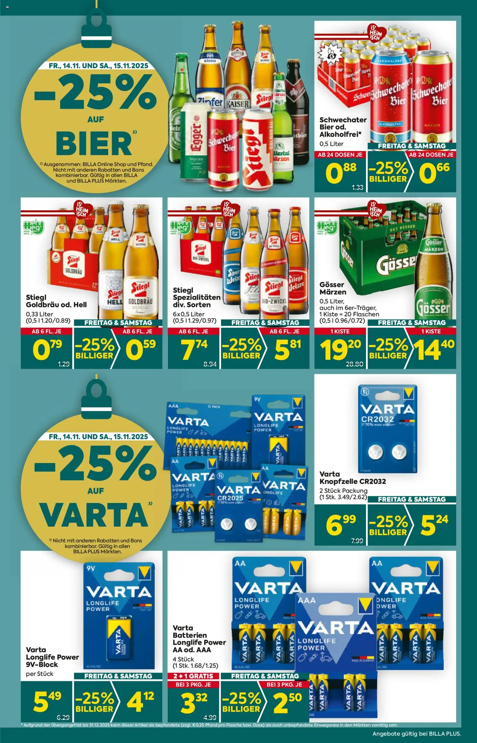 Billa Plus Flugblatt - Tirol gültig ab 13.11.2025 | Seite: 3 | Produkte: Bier