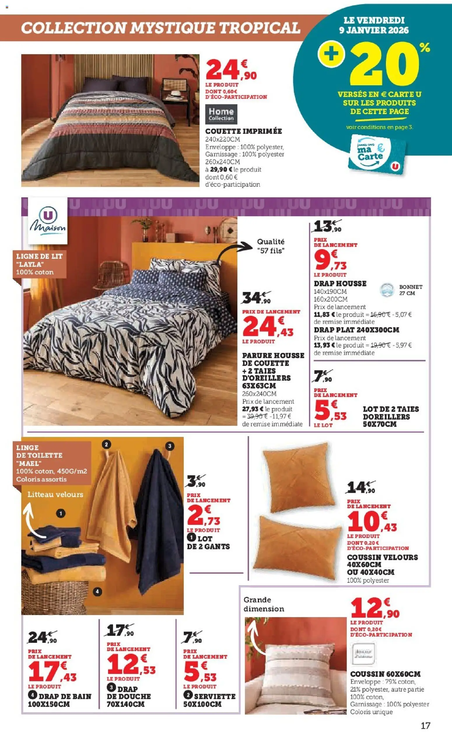 {H1} | Page: 17 | Produits: Bonnet, Coton, Enveloppe, Couette