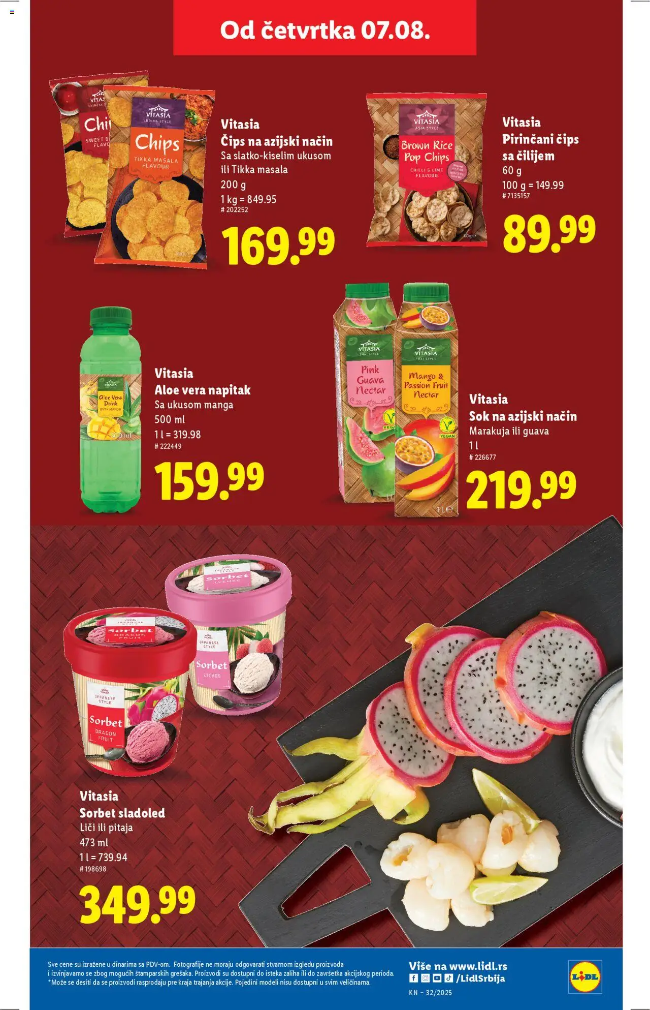 Lidl katalog - važi od 07.08.2025 | Strana: 39 | Proizvode: Čips, Sladoled, Mango, Sok