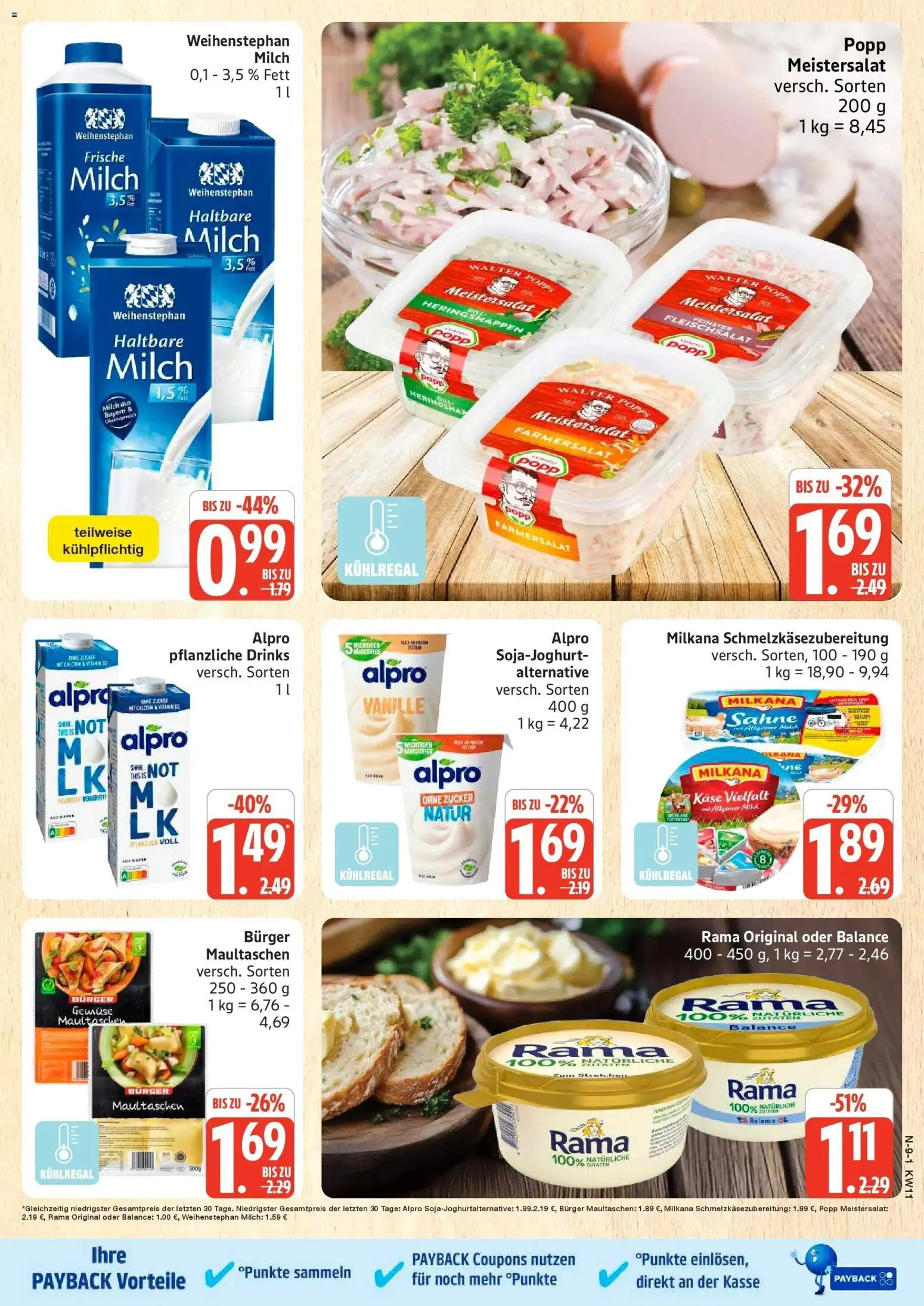 Marktkauf Prospekt Cuxhaven – gültig ab 09.03.2026 | Seite: 9 | Produkte: Milkana, Burger, Dill, Sahne