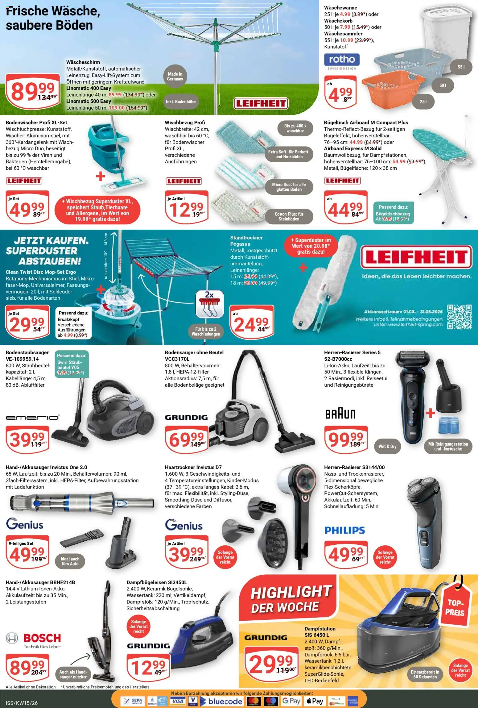 Globus Prospekt 	 – gültig ab 07.04.2026 | Seite: 20 | Produkte: Kabel, Top, Philips, Haartrockner