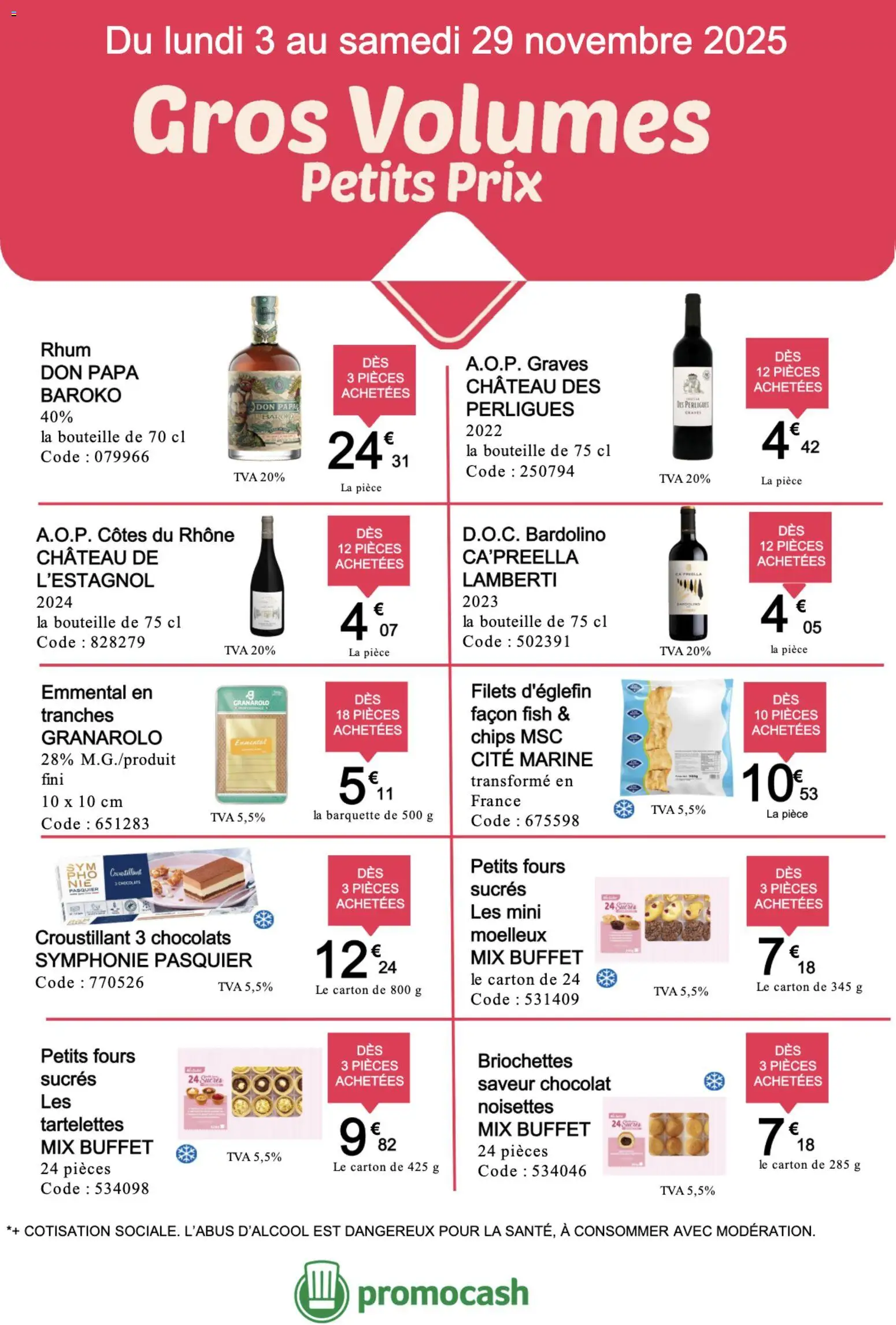 {H1} | Page: 2 | Produits: Noisettes, Emmental, Rhum, Chocolat