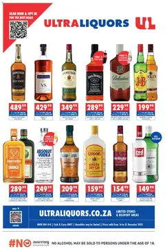 Ultra Liquors specials catalogue – valid from 16.12.2025