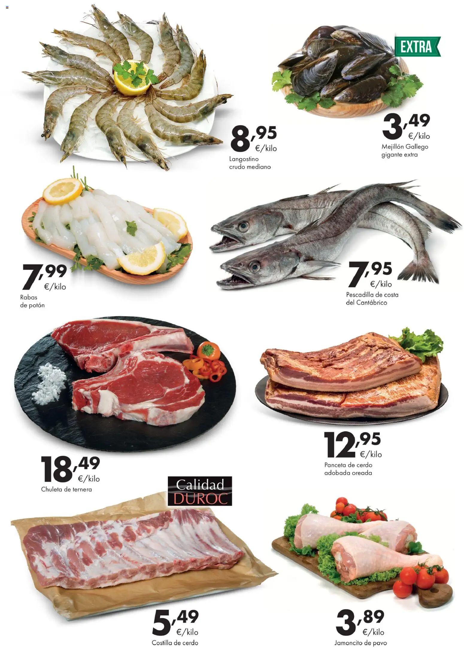 Lupa Supermercados folleto │ válido desde el 23.10.2025 | Página: 2 | Productos: Ηλεκτρικός φούρνος, Cerdo, Costilla de cerdo, Langostino