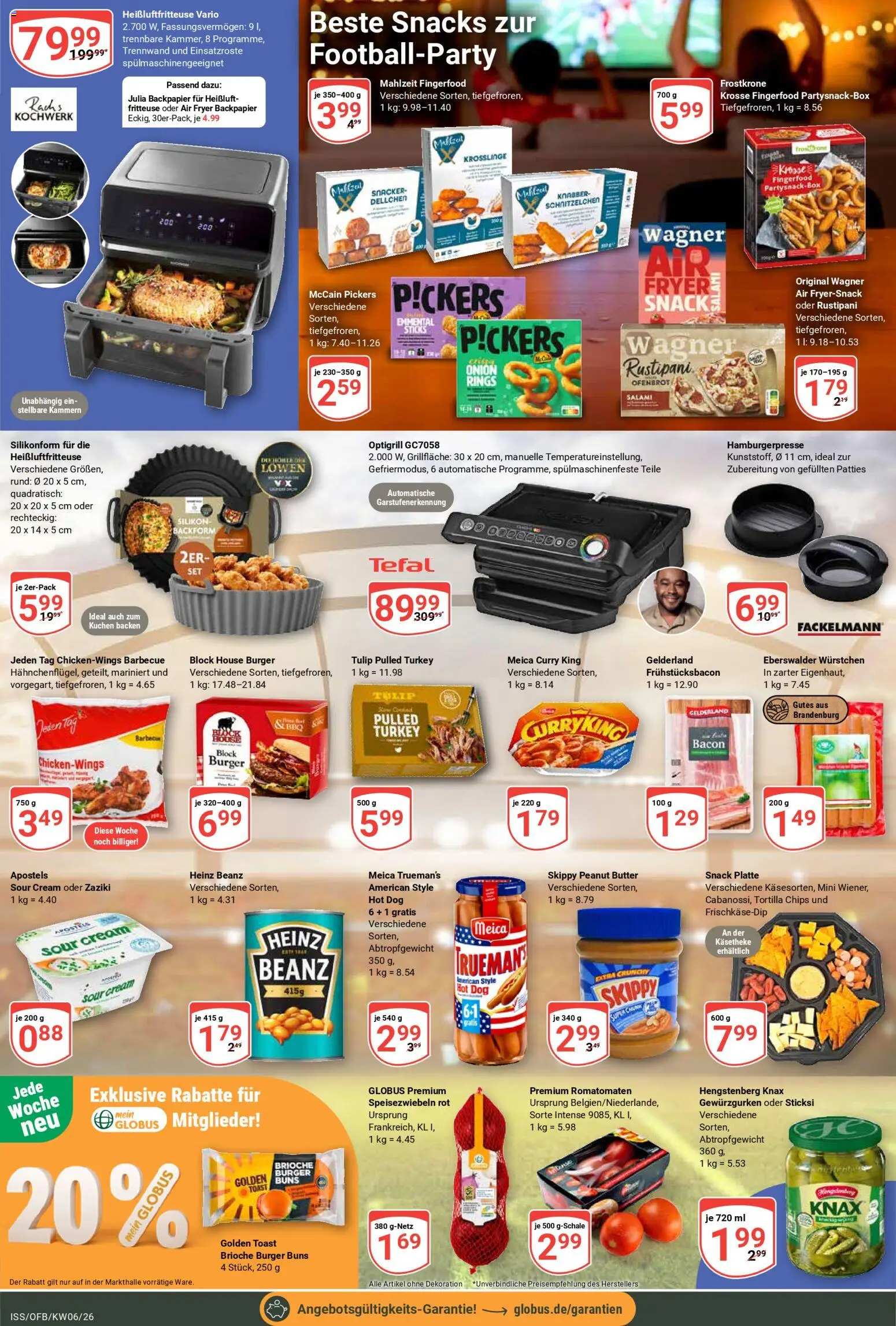 Globus Prospekt 	 – gültig ab 02.02.2026 | Seite: 22 | Produkte: Burger, Meica, Kuchen, Chips