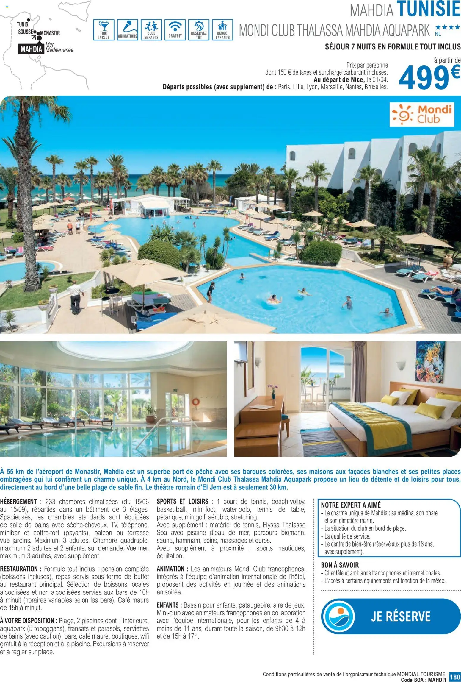 {H1} | Page: 180 | Produits: Pêche, Buffet, Café