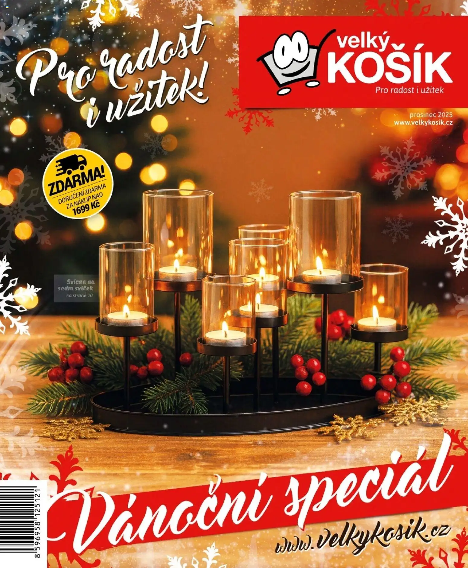 Velký Košík katalog prosinec 2025 od 01.12.2025 | Strana: 1 | Produkty: Košík, Svícen
