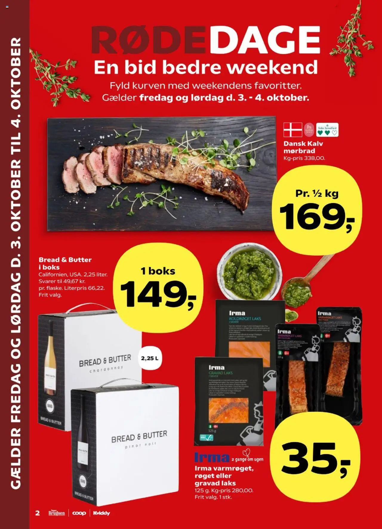 Kvickly tilbudsavis – gyldig fra 03.10.2025 | Side: 2 | Produkter: Boks