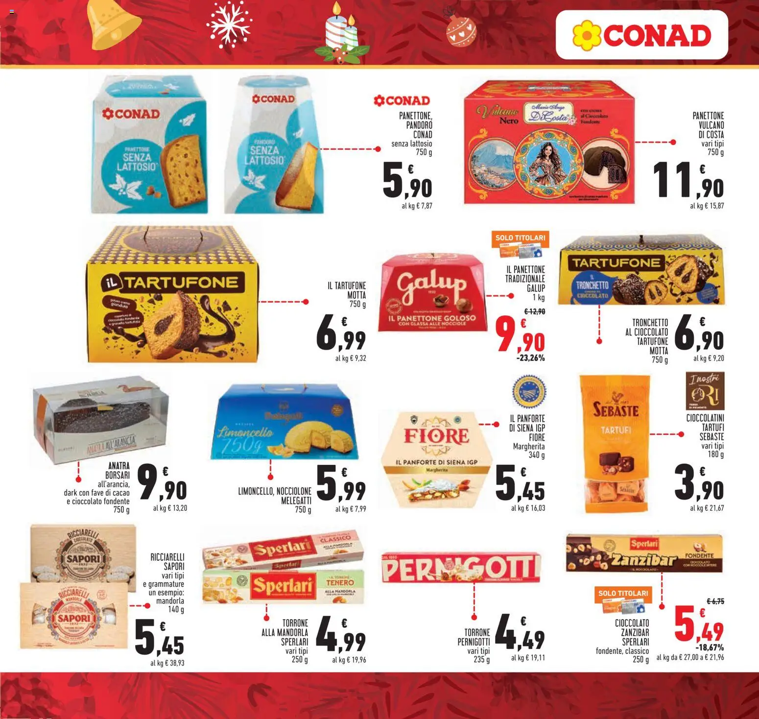 Volantino Conad del 15.12.2025 | Pagina: 3 | Prodotti: Pandoro, Panettone, Limoncello, Glassa