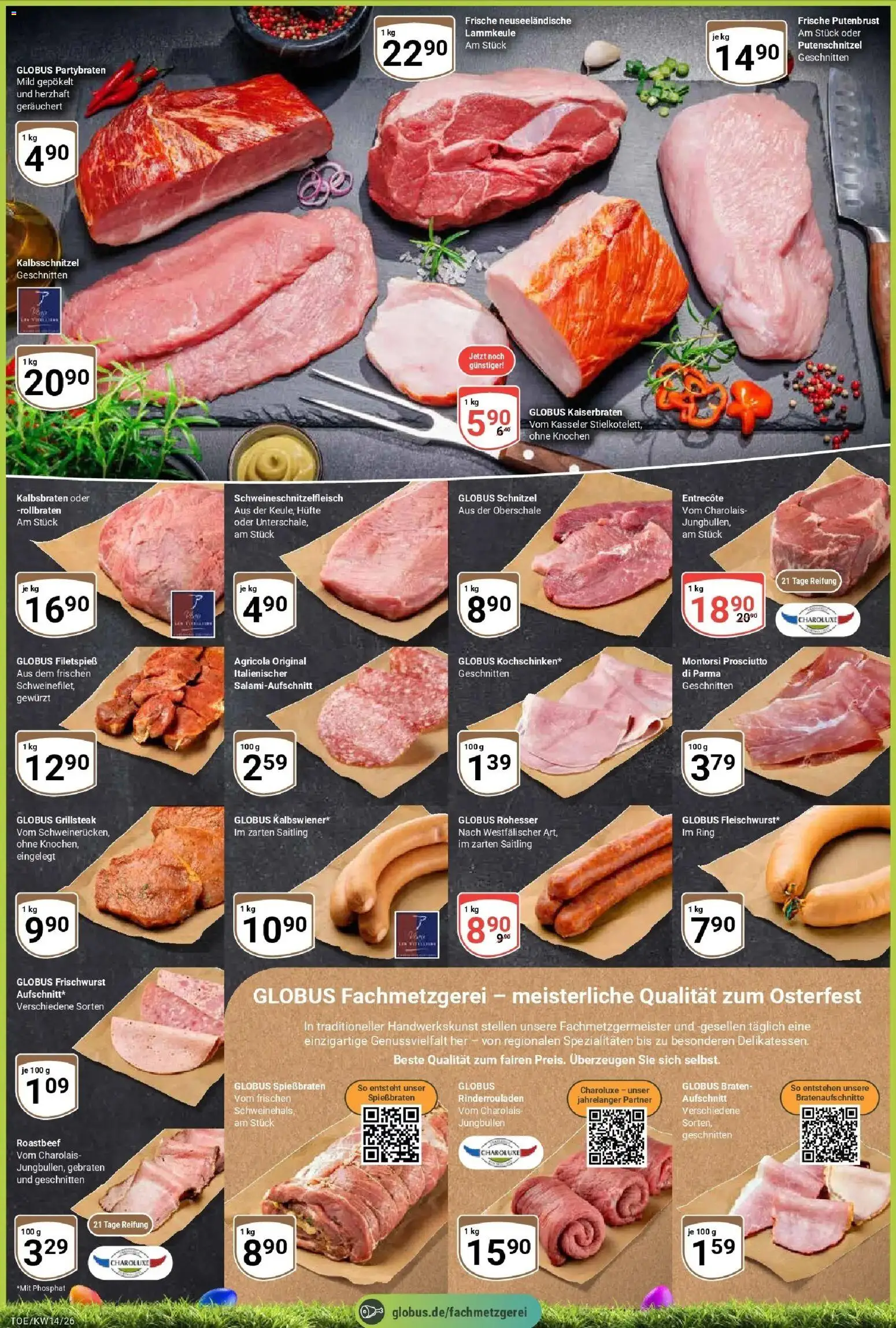 Globus prospekt Tönisvorst	 – gültig ab 30.03.2026 | Seite: 2 | Produkte: Rinderrouladen, Entrecote, Roastbeef, Putenschnitzel