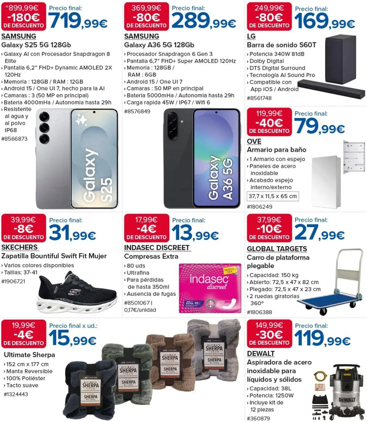 Costco catálogo │ válido desde el 25.09.2025 | Página: 2 | Productos: Polvo, Manta, Armario, Batería