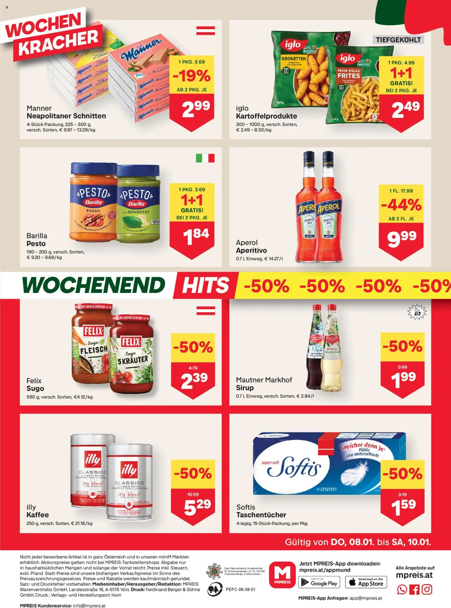 MPREIS Oberösterreich gültig ab 08.01.2026 | Seite: 12 | Produkte: Zitrone, Kaffee