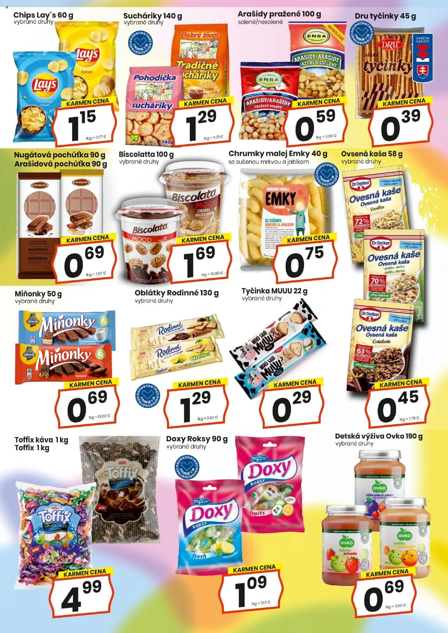 Nové KARMEN CBA akcie – leták je platný od 22.01.2026 | Strana: 11 | Produkty: Káva, Čokoláda, Arašidy