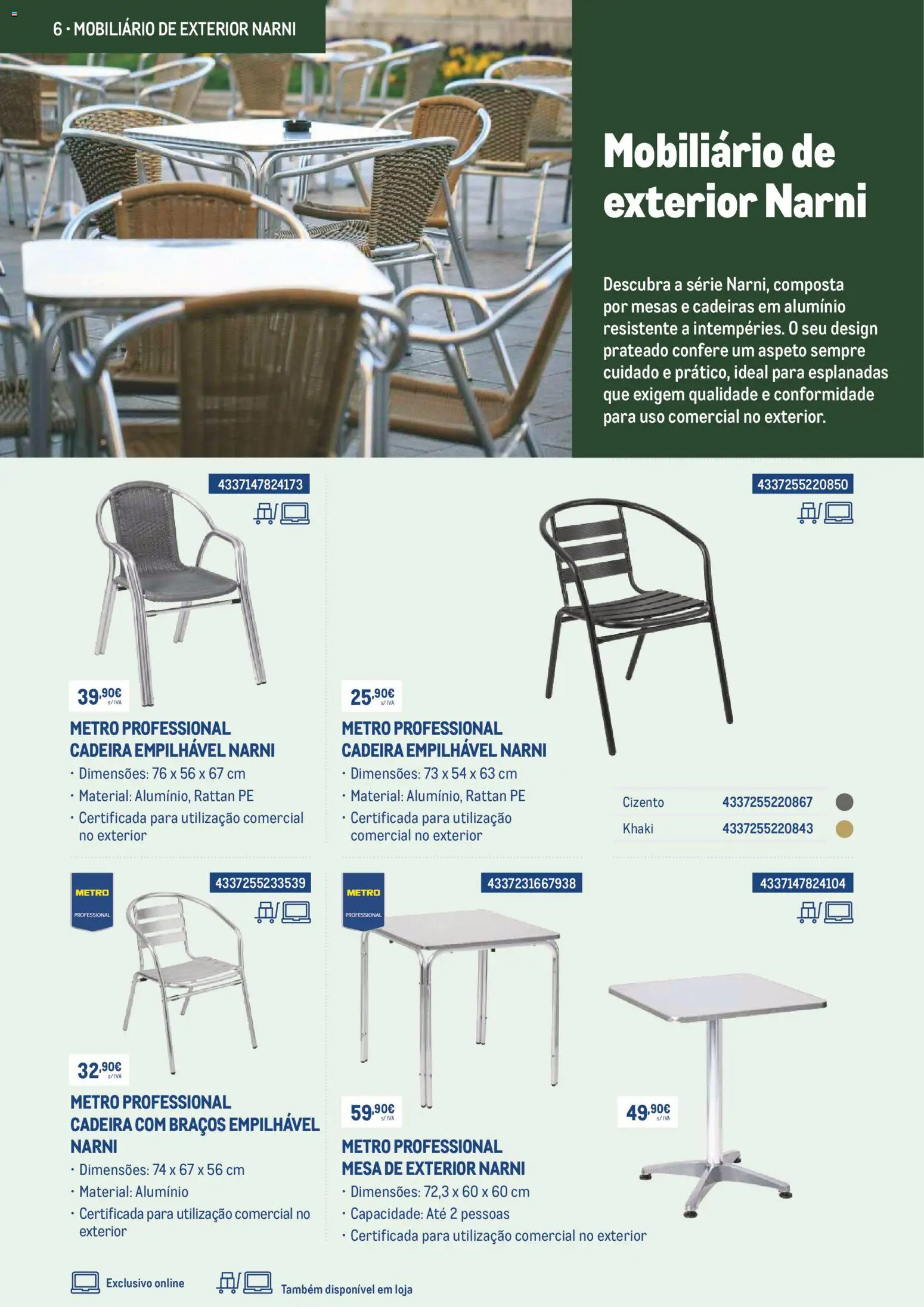 Makro Prepare o seu negócio para o bom tempo com 10desconto │ válido de 01.03.2026 | Página: 6 | Produtos: Cadeiras, Mesa, Cadeira