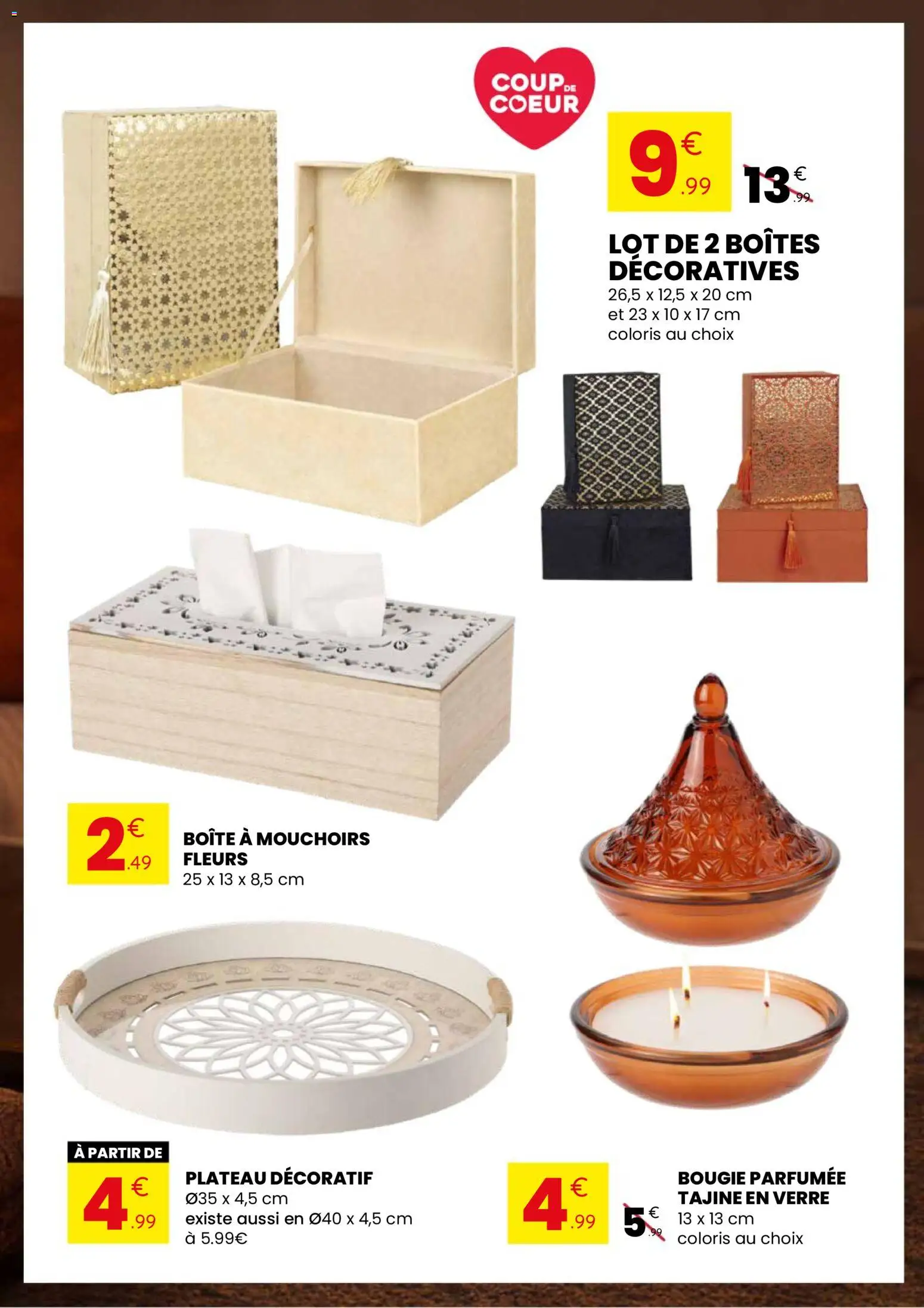 {H1} | Page: 7 | Produits: Plateau, Tajine, Mouchoirs