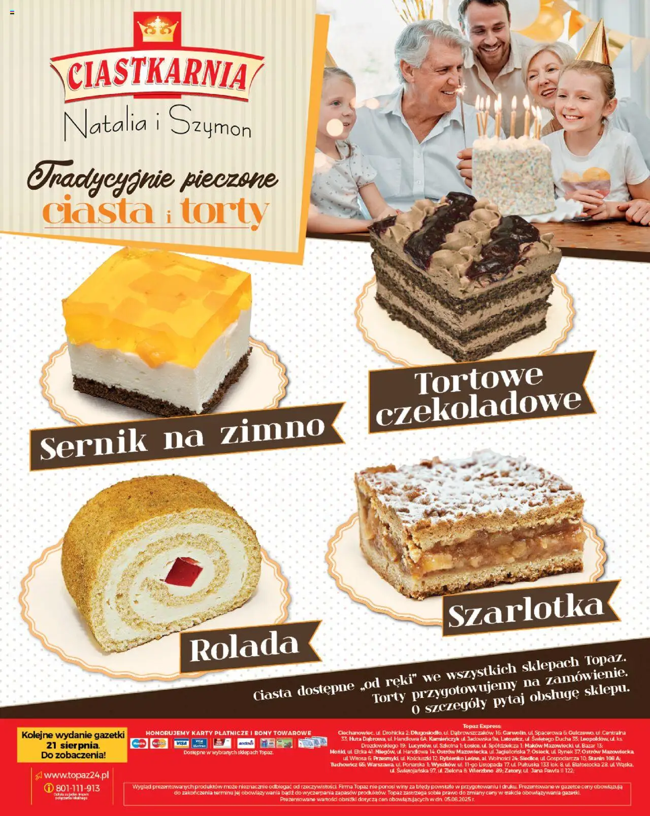 Topaz Gazetka - Express od 14.08.2025 | Strona: 32 | Produkty: Rolada