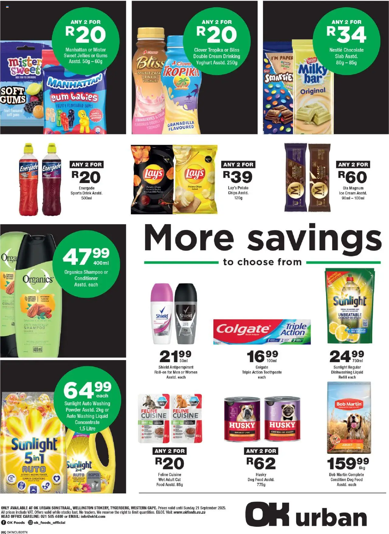 New OK Foods catalogue – valid from 10.09.2025 | Page: 4 | Products: Yoghurt, Powder, Conditioner, Toothpaste