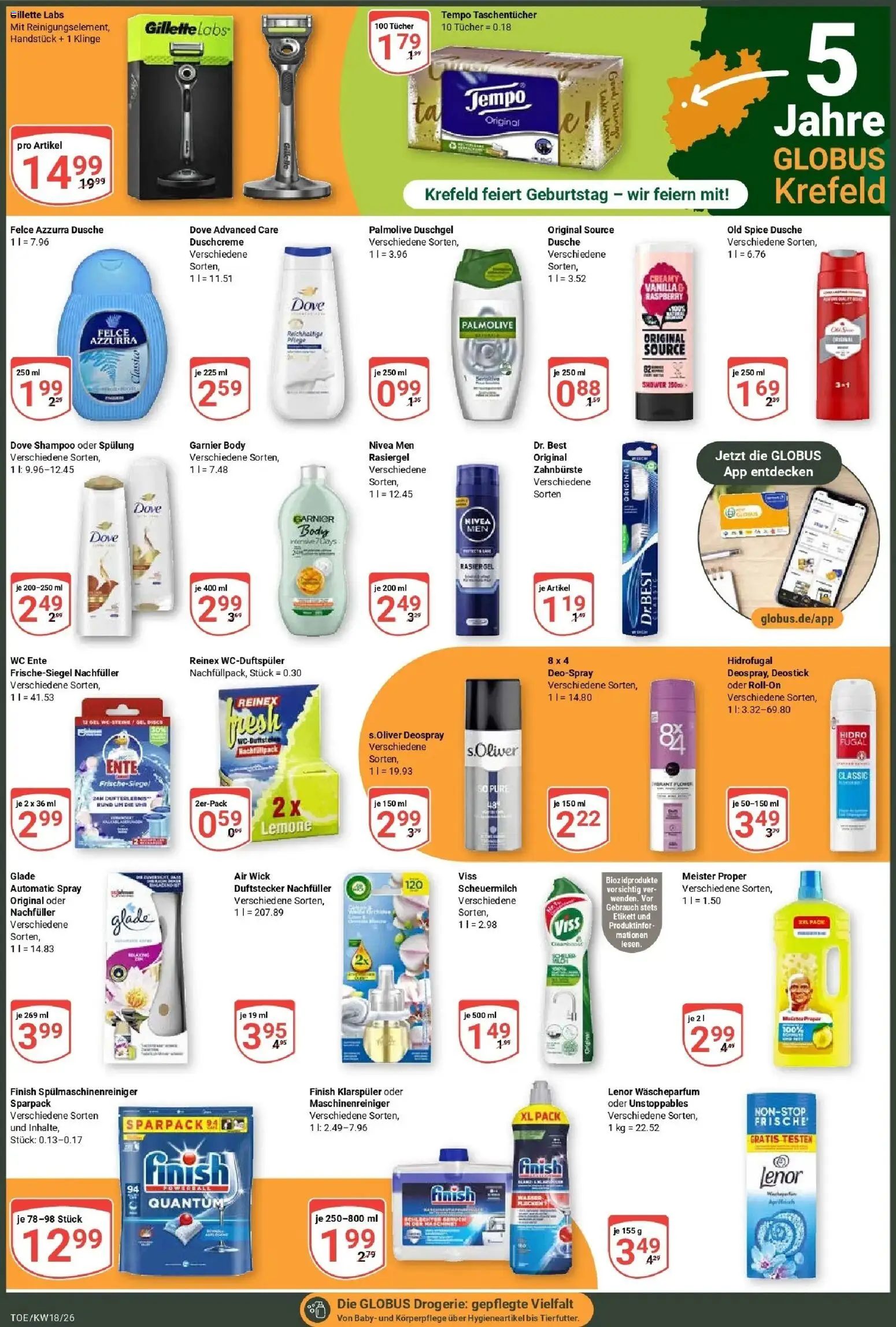 Globus Prospekt Tönisvorst	 – gültig ab 27.04.2026 | Seite: 4 | Produkte: Finish, Shampoo, Zahnbürste, Klarspüler