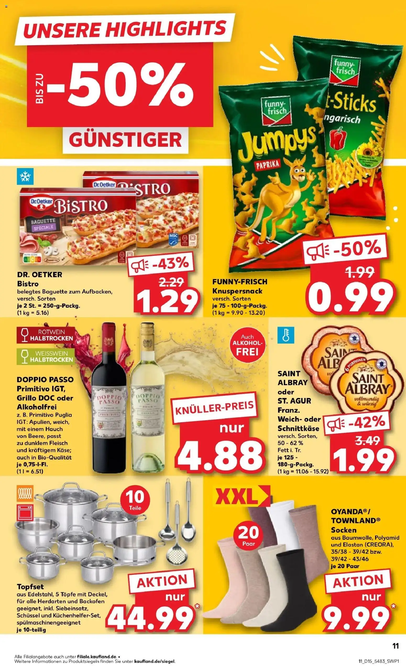 Kaufland Prospekt Offenburg	 – gültig ab 07.04.2026 | Seite: 23 | Produkte: Rotwein, Rotwein halbtrocken, Doppio passo primitivo, Baguette