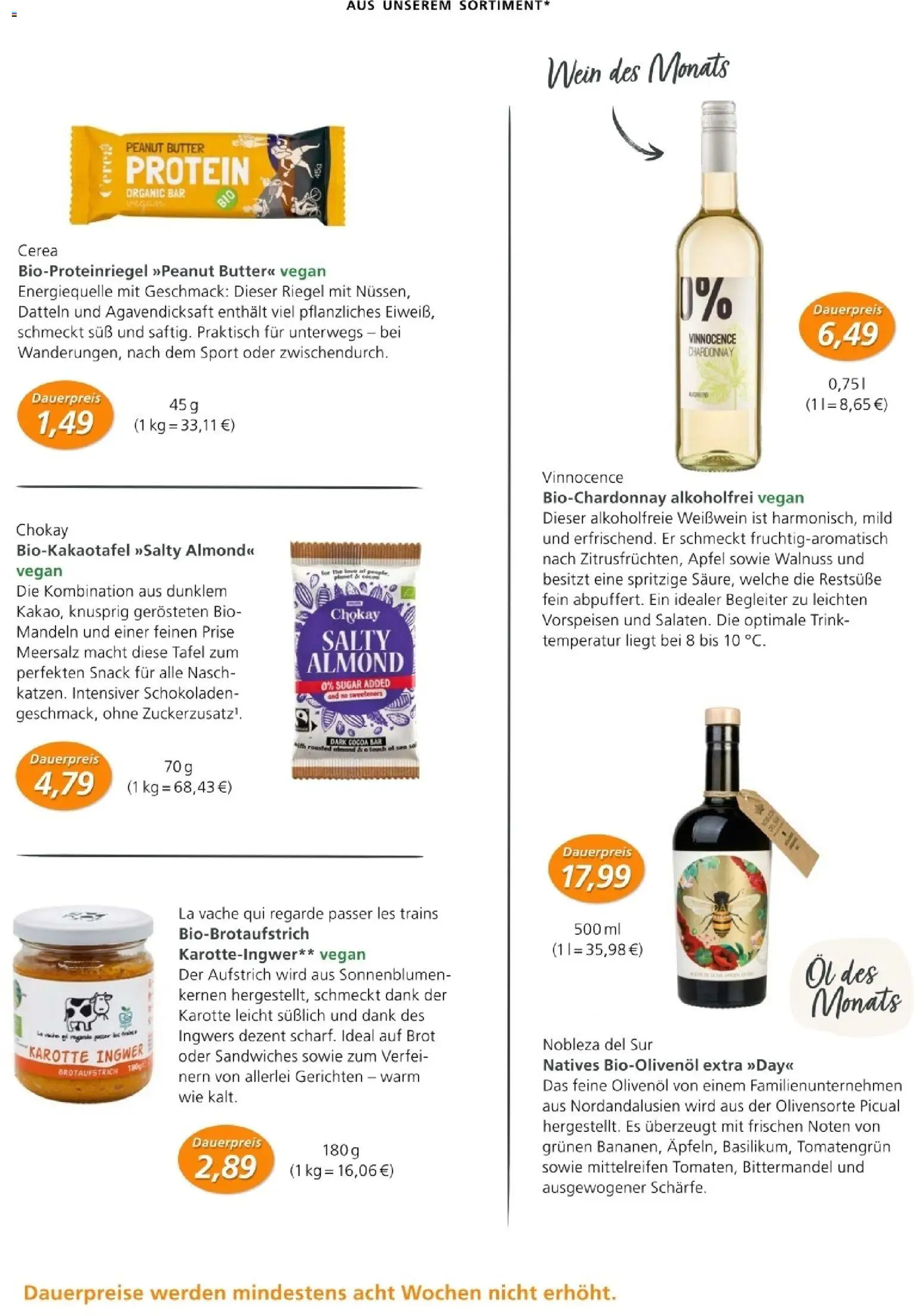 Alnatura Prospekt – gültig ab 01.01.2026 | Seite: 49 | Produkte: Butter, Weißwein, Äpfel, Mandeln