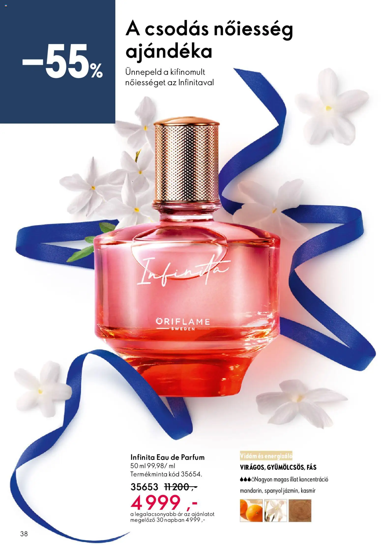 Oriflame akciós ujság - amely érvényes a következő dátumtól: 03.12.2025 | Oldal: 38 | Termékek: Parfüm